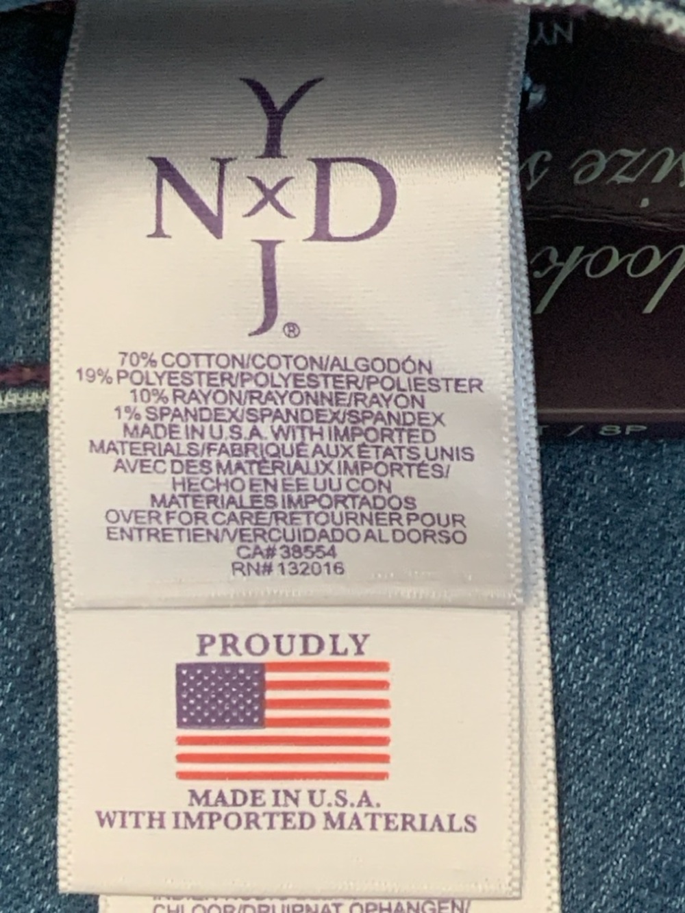 NYDJ Barbara Bootcut Jeans 8P Petite NWT Blue Stretch - Picture 8 of 10